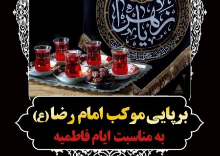 برپایی موکب امام رضا(ع) به مناسبت ایام فاطمیه در محله عباس آباد شهرستان کردکوی