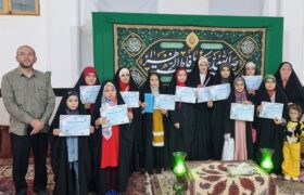 اعطای گواهینامه قرائت قرآن به قرآن آموزان دختر دارالقرآن هدایت آموزش و پرورش شهرستان کردکوی
